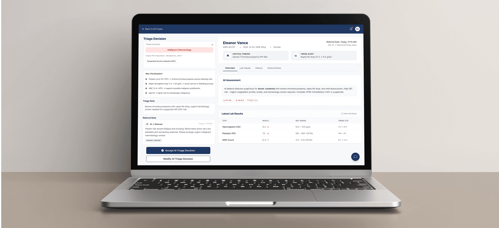 Case Review: Evidence And AI Reasoning In One View