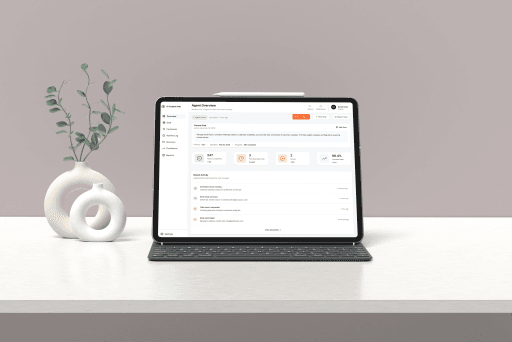 AI Copilot Control Center — Agent Overview dashboard