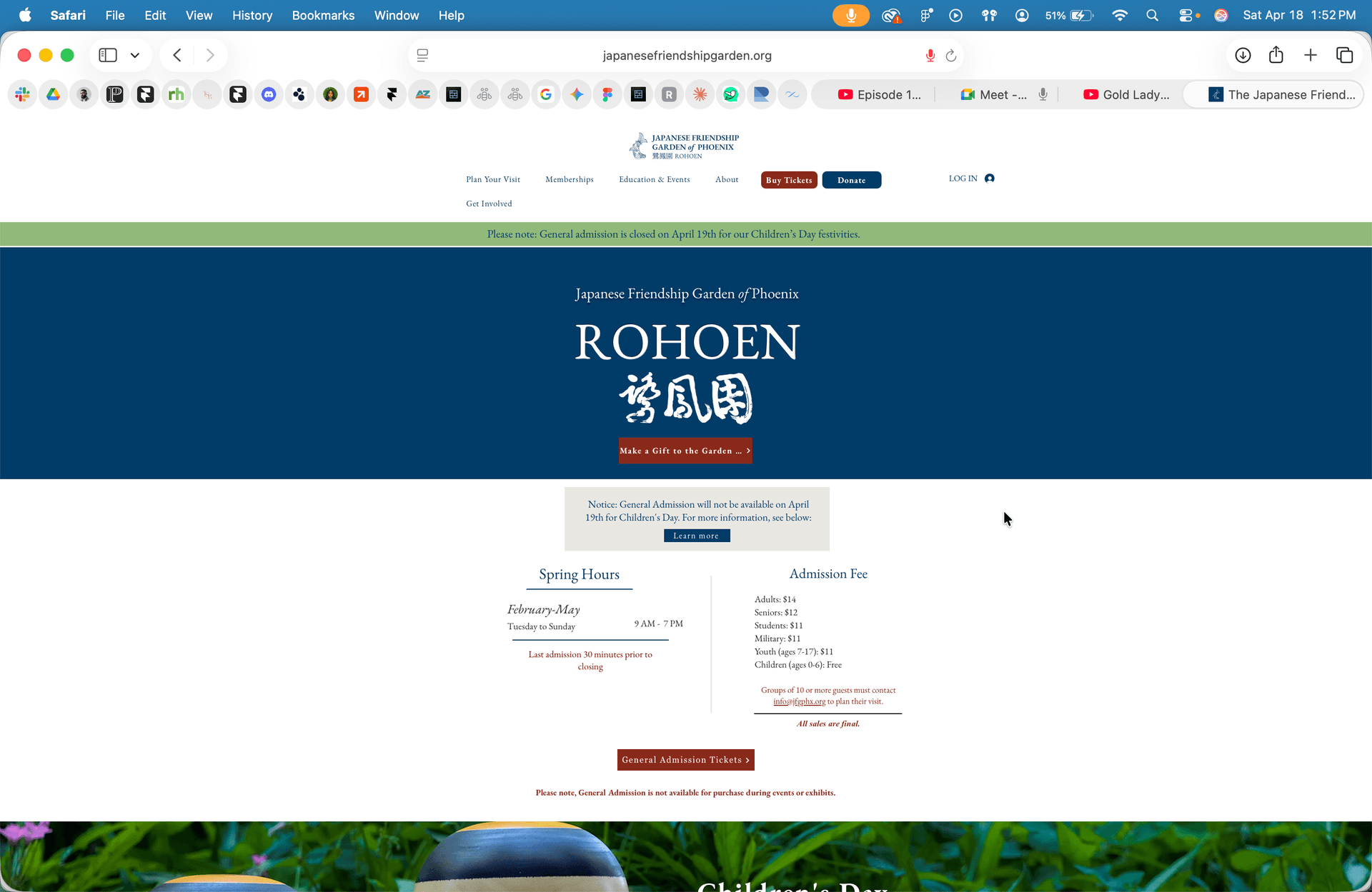 Before – Booking Page
