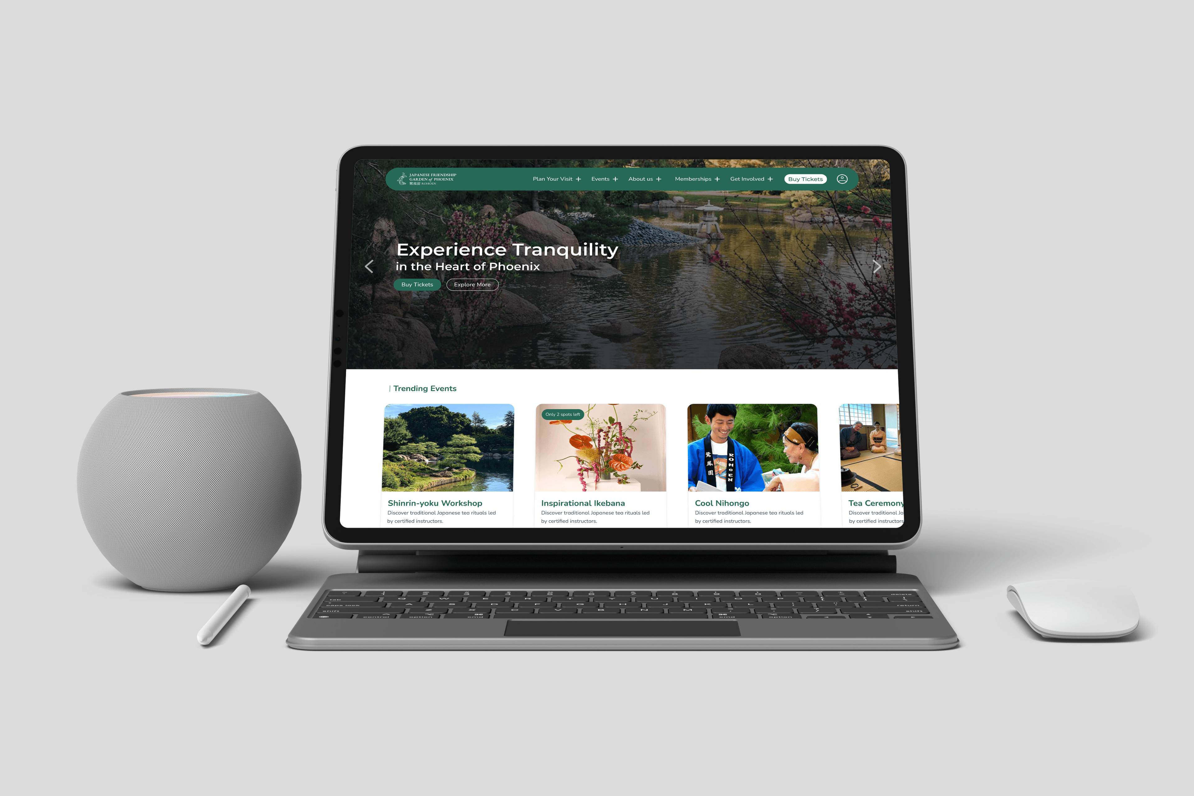 Final design – Homepage