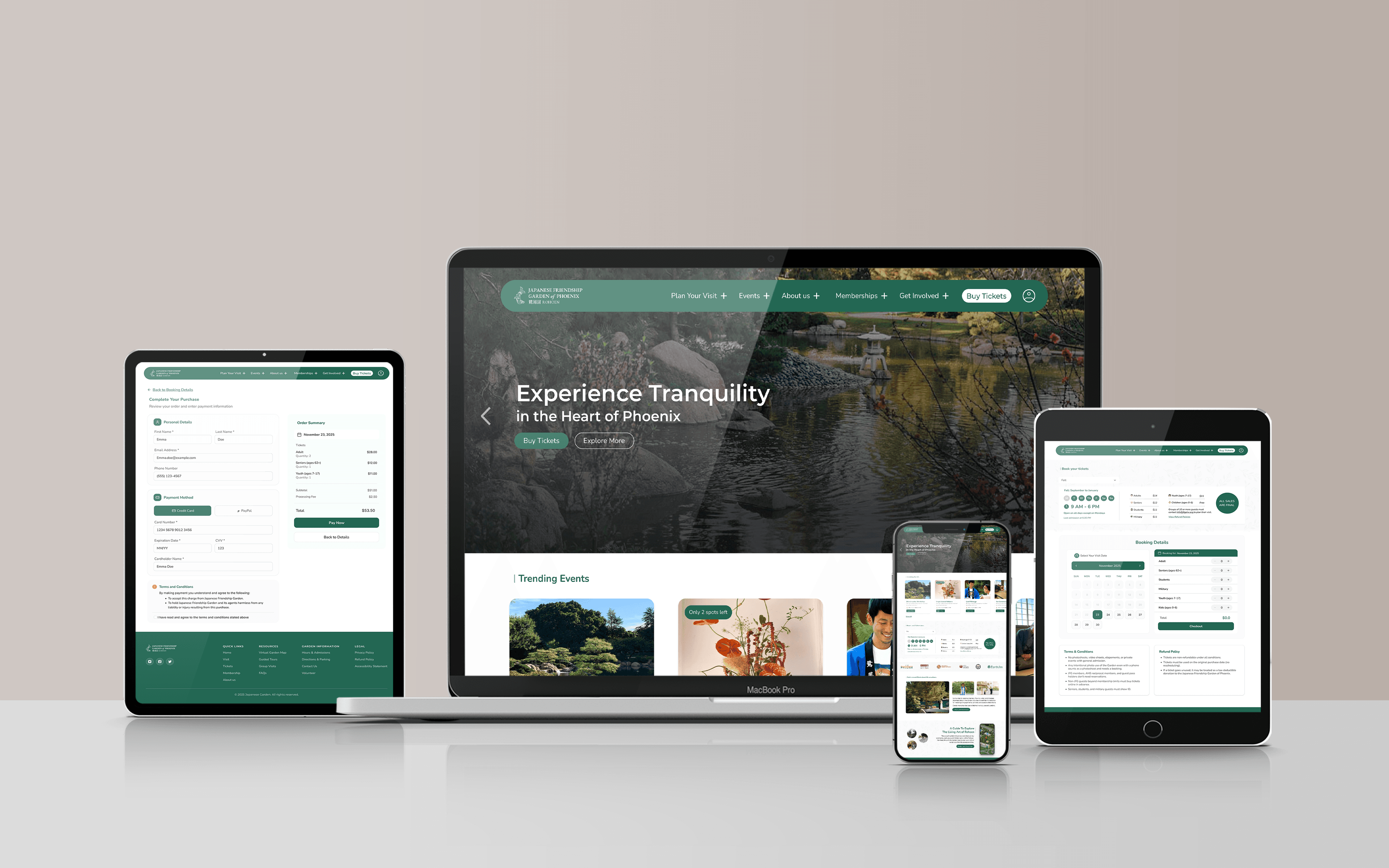 JFG redesign across multiple devices