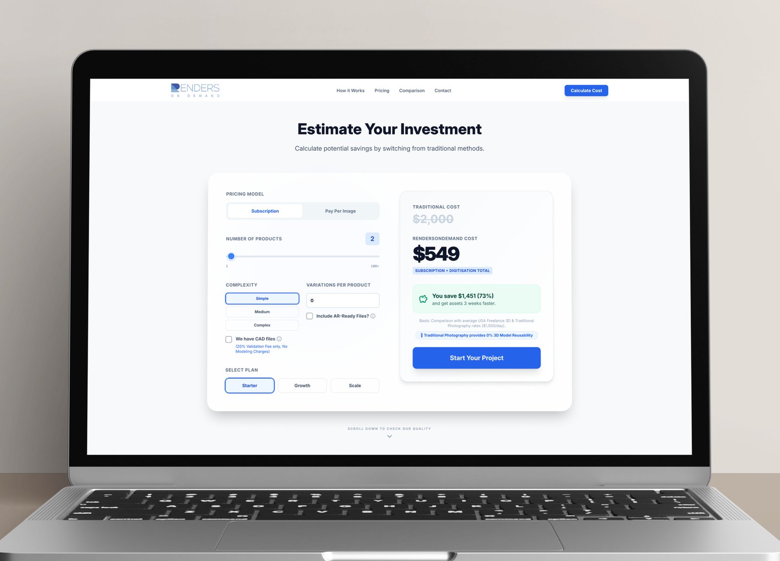 Guided estimator step-by-step questions
