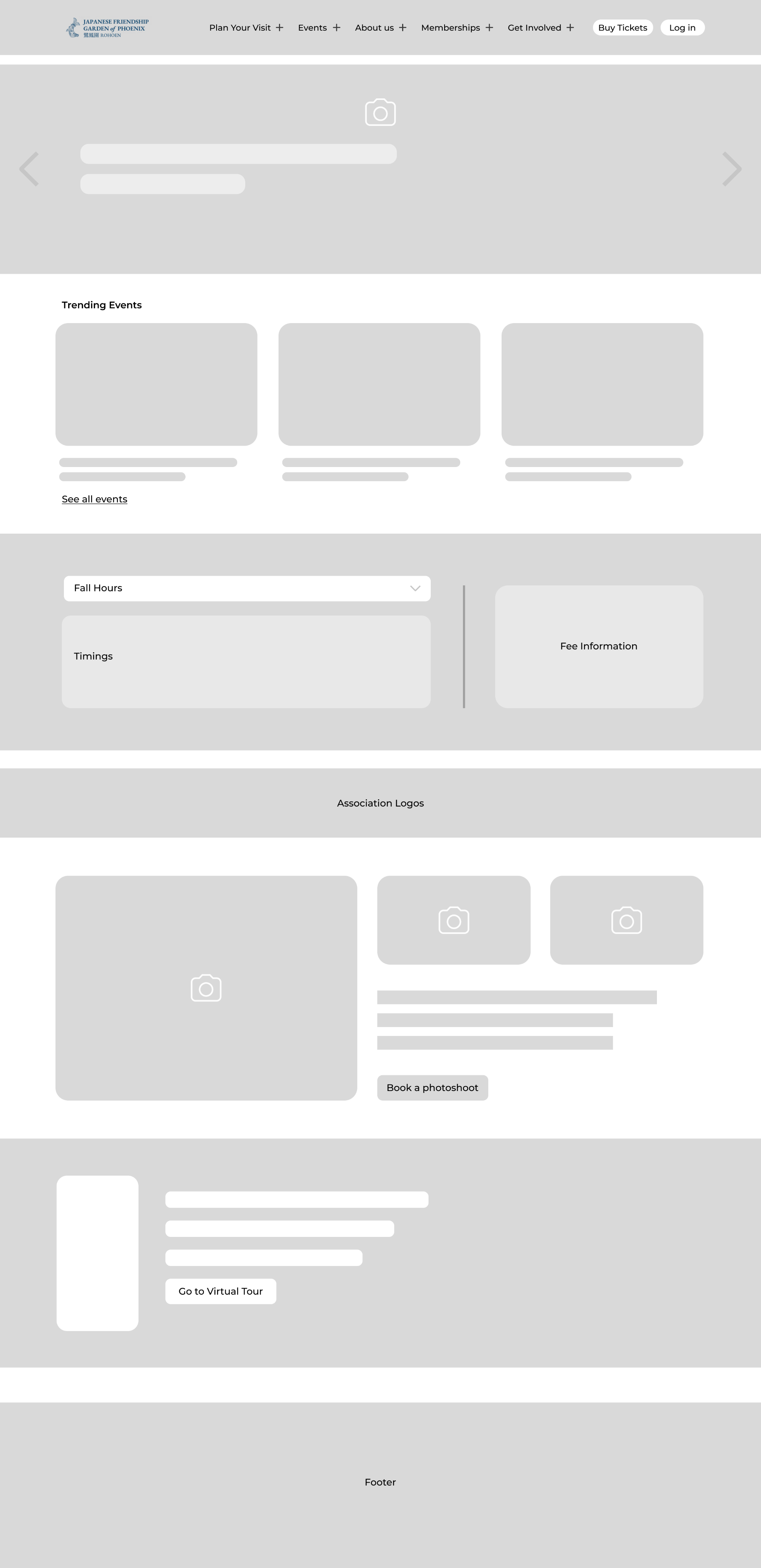 Wireframe – Home Page